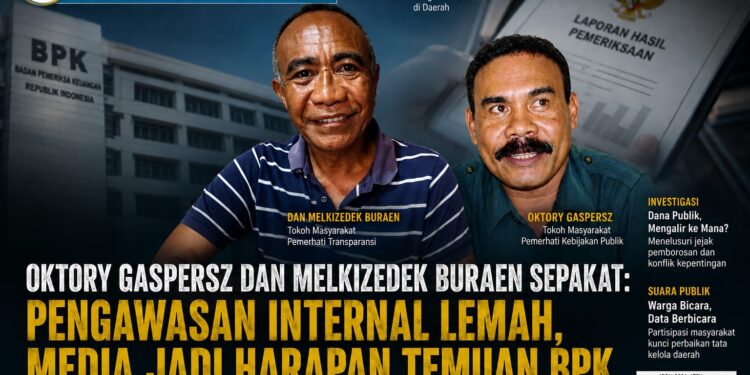 OKTORY GASPERSZ & MELKIZEDEK BURAEN SEPAKAT: PENGAWASAN INTERNAL LEMAH, MEDIA JADI HARAPAN TEMUAN BPK
