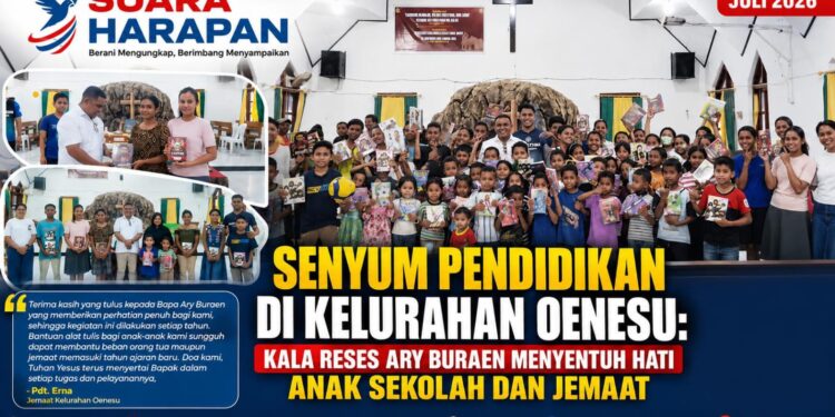 ​Senyum Pendidikan di Kelurahan Oenesu, Reses Ary Buraen Menyentuh Hati Anak Sekolah dan Jemaat