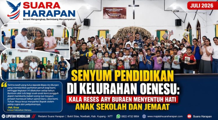 ​Senyum Pendidikan di Kelurahan Oenesu, Reses Ary Buraen Menyentuh Hati Anak Sekolah dan Jemaat