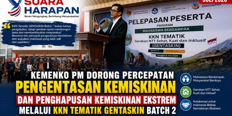 Kemenko PM Dorong Percepatan Pengentasan Kemiskinan dan Penghapusan Kemiskinan Ekstrem melalui KKN Tematik GENTASKIN Batch 2