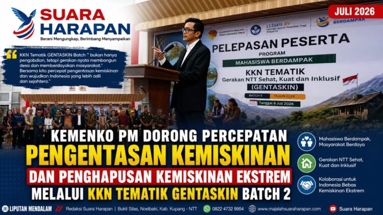 Kemenko PM Dorong Percepatan Pengentasan Kemiskinan dan Penghapusan Kemiskinan Ekstrem melalui KKN Tematik GENTASKIN Batch 2