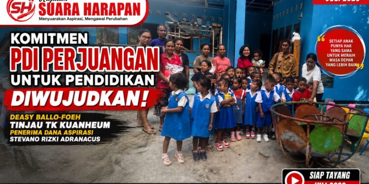 Komitmen PDI Perjuangan untuk Pendidikan Diwujudkan. Deasy Ballo-Foeh Tinjau TK Kuanheum Penerima Dana Aspirasi Stevano Rizki Adranacus