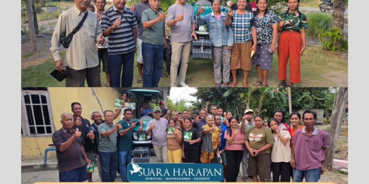 Usman Husin Serahkan 2 Unit Traktor Roda Empat untuk Petani Bawang Oesao & Kelompok Tani Oetimu Babau. Kata Petani: Baru kali ini dapat bantuan selama jadi Petani