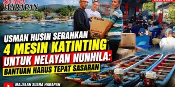 Usman Husin Serahkan 4 Mesin Katinting untuk Nelayan Nunhila: Bantuan Harus Tepat Sasaran