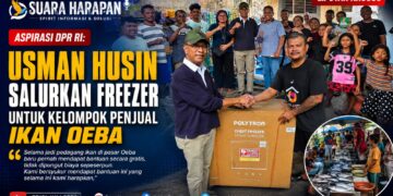 Aspirasi DPR RI: Usman Husin Salurkan Freezer untuk Kelompok Penjual Ikan Oeba