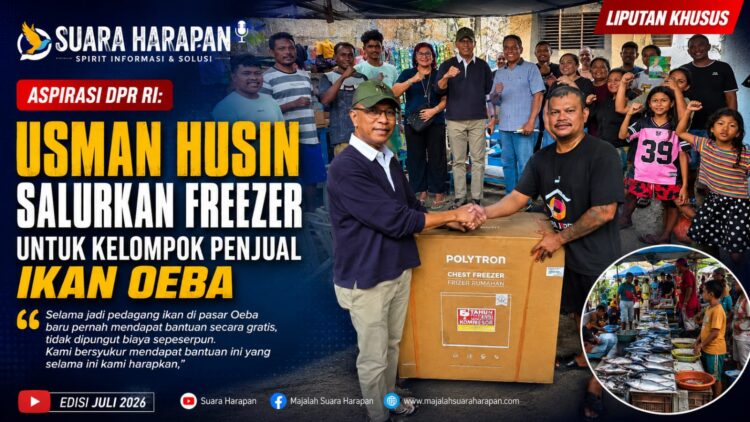 Aspirasi DPR RI: Usman Husin Salurkan Freezer untuk Kelompok Penjual Ikan Oeba