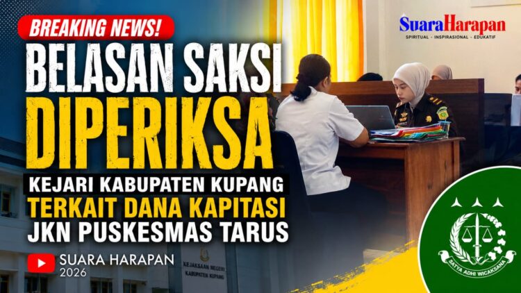 Belasan Saksi Diperiksa Kejari Kabupaten Kupang Terkait Dana Kapitasi JKN Puskesmas Tarus