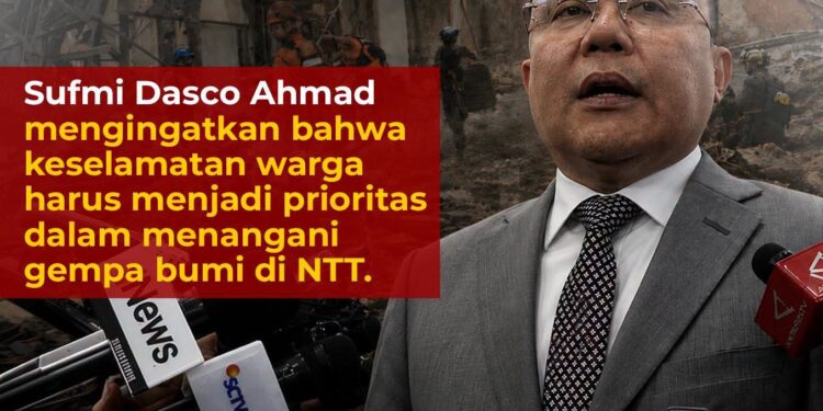 ​DPR RI Dorong Penanganan Cepat Gempa NTT, Sufmi Dasco: Keselamatan Warga Prioritas Utama