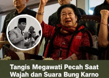 Tangis Haru Megawati Pecah di Penutupan Soekarno Cup 2026 Saat Wajah Bung Karno Menghiasi Langit Surabaya