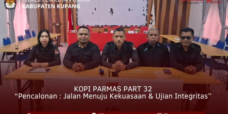KPU Kabupaten Kupang Ikuti Diskusi Kopi ParMas Part 32, Tekankan Integritas dalam Proses Pencalonan