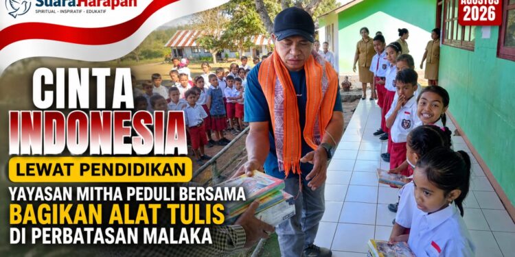 Cinta Indonesia Lewat Pendidikan: Yayasan Mitha Peduli Bersama Bagikan Alat Tulis di Perbatasan Malaka