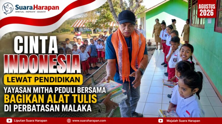 Cinta Indonesia Lewat Pendidikan: Yayasan Mitha Peduli Bersama Bagikan Alat Tulis di Perbatasan Malaka