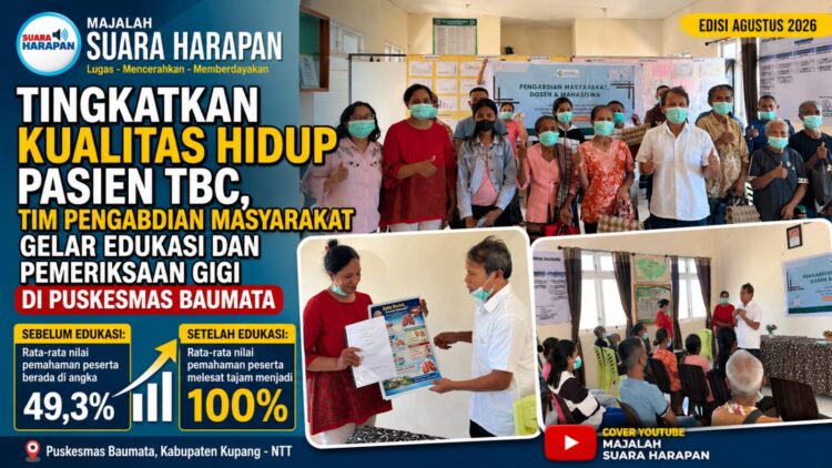Tingkatkan Kualitas Hidup Pasien TBC, Tim Pengabdian Masyarakat Gelar Edukasi dan Pemeriksaan Gigi di Puskesmas Baumata