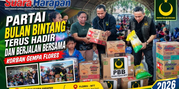 Partai Bulan Bintang Terus Hadir dan Berjalan Bersama Korban Gempa Flores