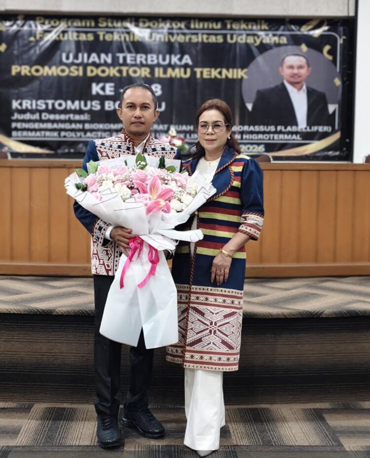 ​Dari Pohon Lontar NTT Menuju Panggung Dunia: Perjalanan Kristomus Boimau Raih Gelar Doktor Lewat Inovasi Material Masa Depan