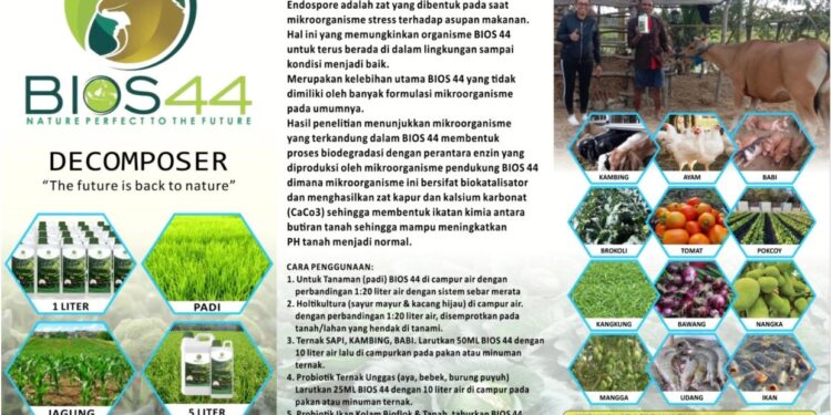 BIOS 44, Solusi Ramah Lingkungan untuk Pertanian, Peternakan dan Perikanan di NTT