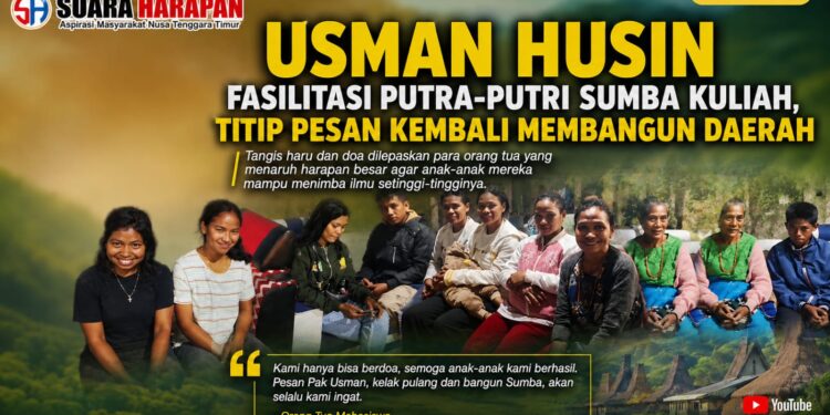 ​Usman Husin Fasilitasi Putra-Putri Sumba Kuliah, Titip Pesan Kembali Membangun Daerah