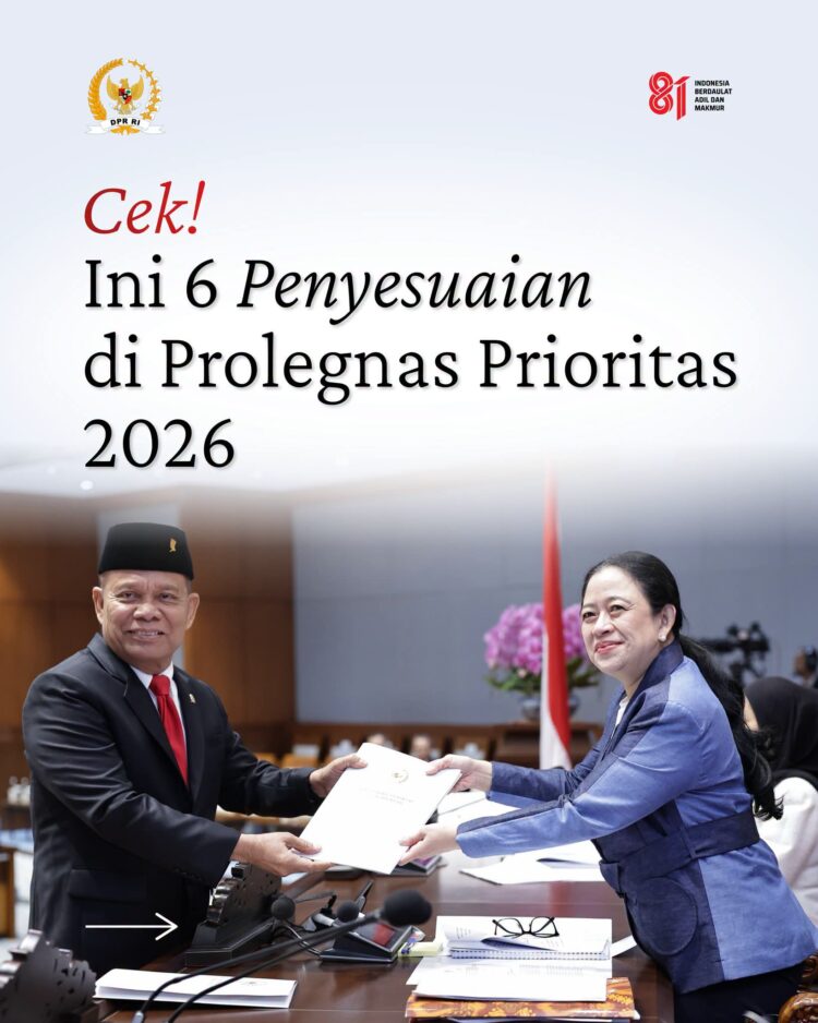 DPR Sepakati Penyesuaian Prolegnas Prioritas 2026: Dorong Rancangan Undang-Undang yang Berdampak Nyata bagi Masyarakat