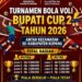 Turnamen Bola Voli Bupati Cup II 2026 Siap Digelar, Perebutkan Total Hadiah Puluhan Juta Rupiah​