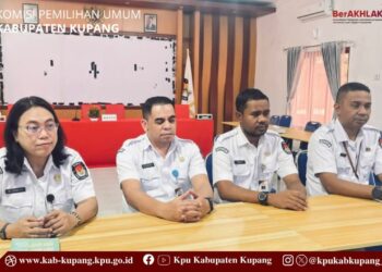 KPU Kabupaten Kupang Ikuti Monitoring Kehadiran Pejabat Manajerial oleh KPU RI