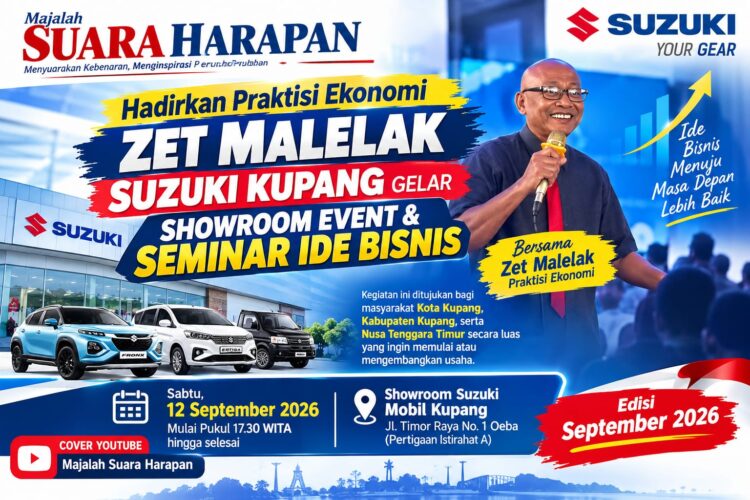 Hadirkan Praktisi Ekonomi Zet Malelak, Suzuki Kupang Gelar Showroom Event & Seminar Ide Bisnis