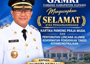 ​Apresiasi Penganugerahan Kartika Pamong Praja Muda Bupati Yosef Lede, GAMKI Kabupaten Kupang Dorong Penguatan Relasi dan Inovasi Birokrasi​