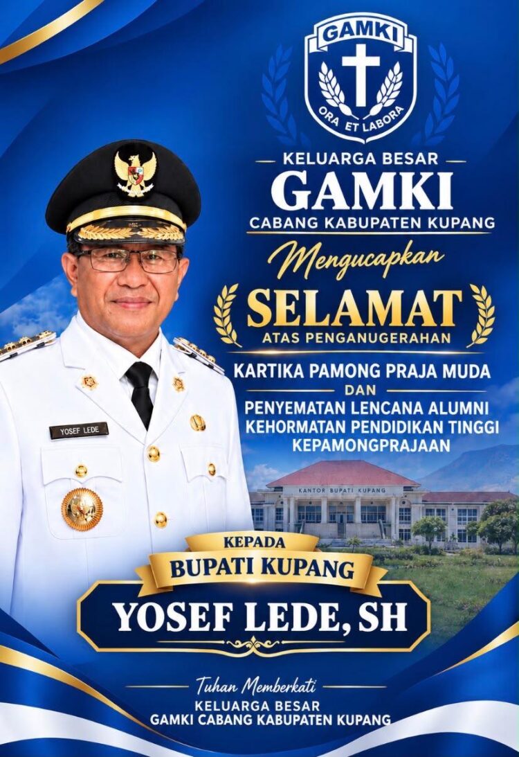 Apresiasi Penganugerahan Kartika Pamong Praja Muda Bupati Yosef Lede, GAMKI Kabupaten Kupang Dorong Penguatan Relasi dan Inovasi Birokrasi