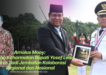 Arnolus Mooy: Lencana Kehormatan Bupati Yosef Lede Harus Jadi Jembatan Kolaborasi Regional dan Nasional