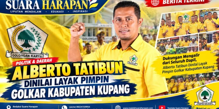 Dukungan Mengalir dari Seluruh Dapil, Alberto Tatibun Dinilai Layak Pimpin Golkar Kabupaten Kupang