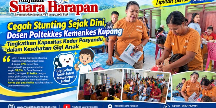 Cegah Stunting Sejak Dini, Dosen Poltekkes Kemenkes Kupang Tingkatkan Kapasitas Kader Posyandu dalam Kesehatan Gigi Anak