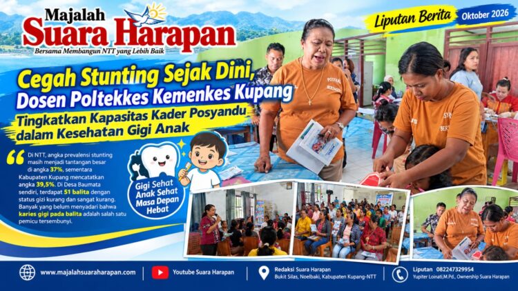 Cegah Stunting Sejak Dini, Dosen Poltekkes Kemenkes Kupang Tingkatkan Kapasitas Kader Posyandu dalam Kesehatan Gigi Anak