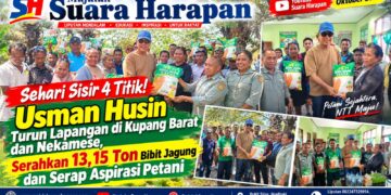 ​Sehari Sisir 4 Titik! Usman Husin Turun Lapangan di Kupang Barat dan Nekamese, Serahkan 13,15 Ton Bibit Jagung dan Serap Aspirasi Petani