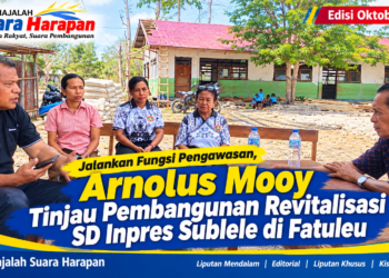 ​Jalankan Fungsi Pengawasan, Arnolus Mooy Tinjau Pembangunan Revitalisasi SD Inpres Sublele di Fatuleu