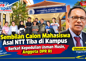 Sembilan Calon Mahasiswa Asal NTT Tiba di Kampus Berkat Kepedulian Usman Husin, Anggota DPR RI
