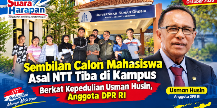 Sembilan Calon Mahasiswa Asal NTT Tiba di Kampus Berkat Kepedulian Usman Husin, Anggota DPR RI