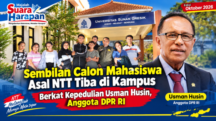 Sembilan Calon Mahasiswa Asal NTT Tiba di Kampus Berkat Kepedulian Usman Husin, Anggota DPR RI