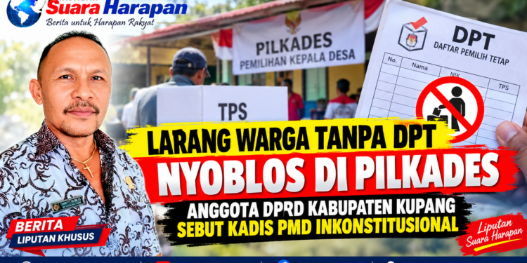 Anggota DPRD Kupang Nilai Larangan Warga Tanpa DPT Nyoblos di Pilkades Inkonstitusional